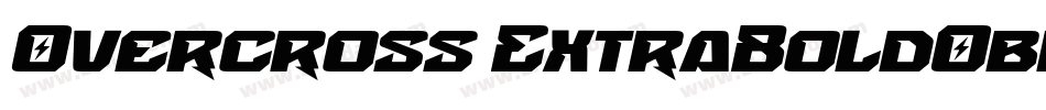 Overcross ExtraBoldOblique字体转换